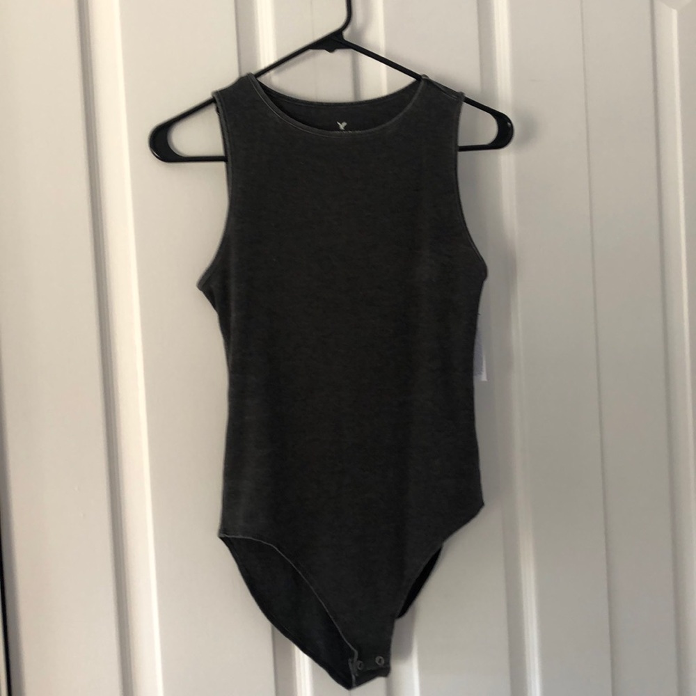 American Eagle Grey Bodysuit Tank